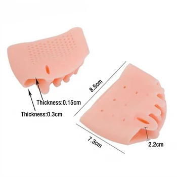 2 kom/par Silikonskih Odgovara Bravice za Ruke Nogu 5-луночный Straightener valgus deformacija Ortodontske Proteza za Noge za Njegu stopala