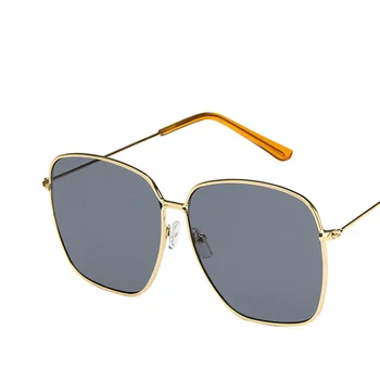 Nove Pristigle Trendy Sunčane naočale u metalnom ivicom za žene Kvalitetne gradijent ispunjava naočale Len Ogroman Trg Sunčane naočale za putovanja UV400