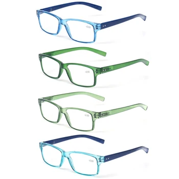 Naočale za čitanje na recept CLASAGA s elastičnim шарнирными plastičnim pravokutnim okvirom za muškarce i žene HD-čitač Naočale za декарации 0~600