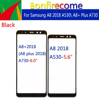 Za Samsung Galaxy A8 2018 A530 A530F A530X A530N A8+ Plus A730F Zaslon Osjetljiv na dodir Prednji Poklopac Staklo Prednja Vanjska Leća