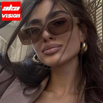 AKA VISION 2021 Berba Sunčane naočale Ženske Trg Male Naočale Za žene/muškarce Brand-dizajner Pravokutni Naočale Ženske retro-nijanse