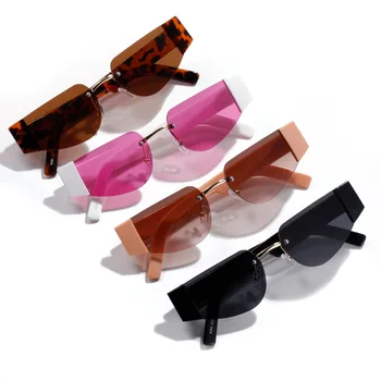 Nova Moda Pravokutni Sunčane naočale Za žene i Za muškarce Brand-dizajner Prepoznatljiv Dio-Stil Gradijenata Leće Okvir za PC UV400