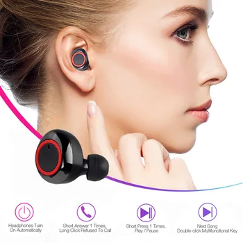 Y50 TWS Bluetooth Slušalice 5,0 Bežične Slušalice IPX7 Vodootporan Slušalice s dubokim bas Pravi Bežične Stereo Slušalice Sportske Slušalice
