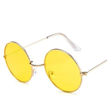 AKAgafas Okrugle Sunčane naočale od legure Ženske 2021 Marke Dizajnerske Vintage Naočale Candy Boje Jednostavne Sunčane Naočale Ogledalo Oculos De Sol