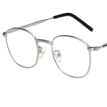 Novi Korejski Anti-Plave Naočale Su Unisex Ovalne Naočale, Optički Jednostavnost Naočale Rimless Od Legure Naočale