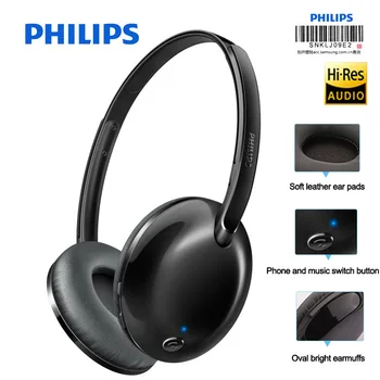 Bežične slušalice Philips SHB4405 s Bluetooth 4.1 Litij-polimer kontrola jačine zvuka za Iphone X Galaxy Note 8 Službeni Test