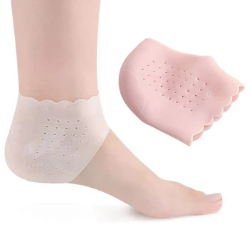 1 Par Prozirnog Silikona Hidratantni gel čarape za petama, Čarape za noge, Gel za njegu kože, Zaštitne čarape za noge