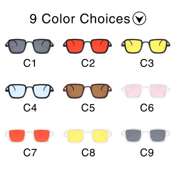 OUTMIX Modni Unisex Trg sunčane naočale Za muškarce i žene Vintage mali okvira Žute Ženske Sunčane naočale naočale boje čokolade UV400 Nijansu