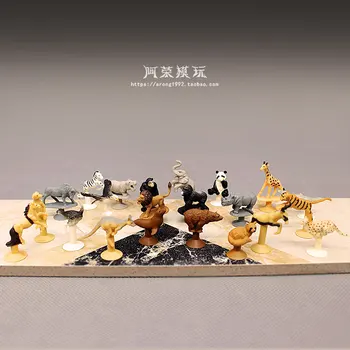 Minijature Divljih Životinja Model Tigar, Konj Zebre Gepard Je Smeđa Panda Delfin Čimpanze Lav Ukrasne Figurice Likova Igračke