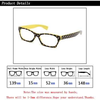 Trendi ženski naočale za čitanje Povećalo Ženski Spot Spot Print Naočale za dalekovidost Ženske Naočale za dalekovidnost +1,0~+3,5