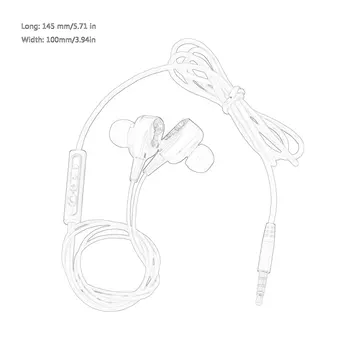 Uravnotežen Ugradnju + Dinamičke Slušalice 2 Vozač koji se Kreće Spool Željeza 3,5 mm Univerzalni Ožičen Slušalice Najnoviji 3D stereo Slušalice