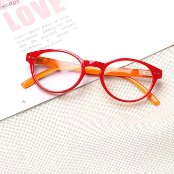 Boncamor Klasična moda Naočale za čitanje u crvenom ivicom sa oprugom zglobom Za muškarce i žene Naočale za čitanje HD Diopters +1.0+2.0+3.0+5.0+6.0