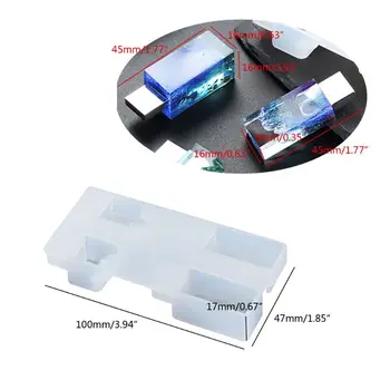 DIY Snježna Planina USB Smole Oblika Set s 8 G USB Upravljački program Epoksidna Smola, Umjetnost Obrt Alat za Izradu