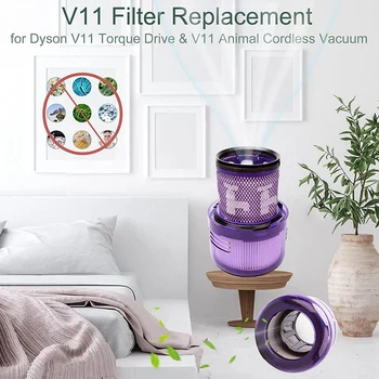 Zamjena Filtera 3 Kom. za Usisivač Dyson V11 V11 Okretni Moment Pogonskog V11 Bežični Vakuum Filter Hepa za Životinje