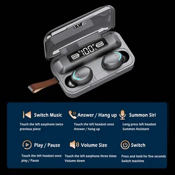Nove Bežične Slušalice F9 TWS Bluetooth 5.0 Slušalice 8D HIFI Stereo Vodootporne Slušalice Slušalice, Stalak za punjenje Kutija S Mikrofonom