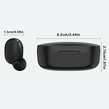 TWS Bluetooth kompatibilne Slušalice E6S Bežični Za Xiaomi IPX4 Vodootporni Digitalni Slušalice S Mikrofonom Prijenosne Slušalice