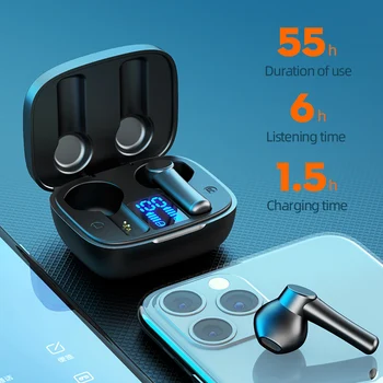 TWS Bežične Slušalice Sportske Planinarenje Vodootporna LED Zaslon Gaming Slušalica Za Xiaomi Touch stereo Slušalice s mikrofonom