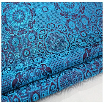 HLQON парчовая pređe obojena u озерно-plava boja tkanina patchwork filc tkanina телас krevetu haljina чонсам dječja kaput tkanina širine 75 cm