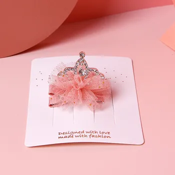 Korejski dječje bobby pin frizura za djevojčice Princeza Nadvoji krunica Cvijet Stereo Crown Rhinestones bobby pin za kosu Pokloni za rođendan Pribor