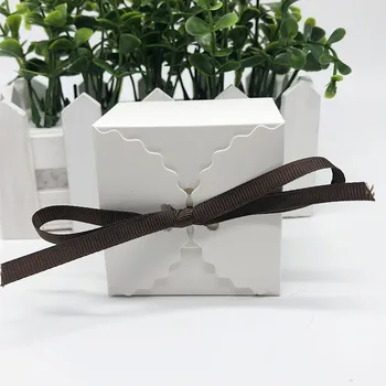 DIY Kraft Poklon Torba Kutija za Zurke Dječji Tuš Papirnate Kutije Čokolada Pakiranje/Vjenčanje Favorizira Kutije Čokolade 50 kom.