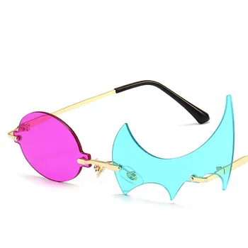 Sunčane naočale Za žene 2021 Moda Punk Диссимметрия Sunčane Naočale Klasični Retro rimless UV400 Naočale