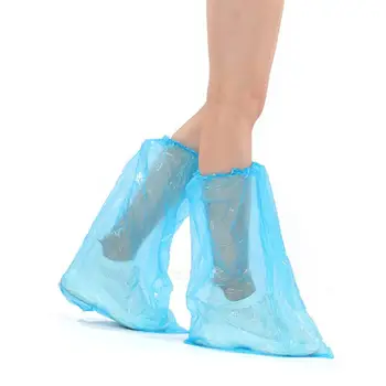 Jednokratne Navlake za prašinu za obuću Plastične Debeli Vanjske Navlake za čišćenje tepiha u kišni Dan Plava Vodootporna Torbica za obuću Torbica za cipele