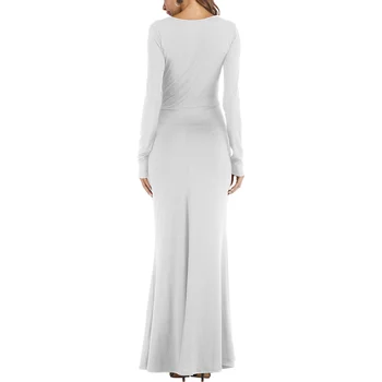 Noisydesigns Elegantne haljine za žene Crnci Hrtovi su Psi Grafike Dama sa Dugim Rukavima Maxi Ропа Proljeće 2022 Ogrtač Femme Vestidos