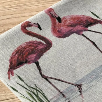 Buulqo Metar Klasicni sa po cijeloj površini ptice pamučna i lanena tkanina za DIY šivanja zavjese i kauč stolnjak home dekor denim