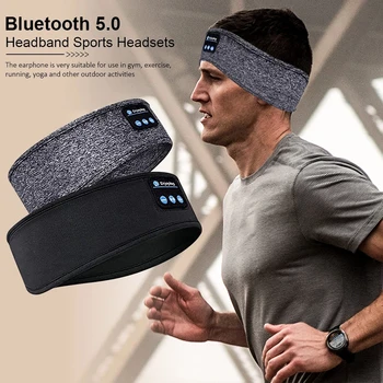 Bežična Bluetooth-Spavaća Grupa Sportska Glazba Meki Povez Za Glavu Udoban Maska Za Oči Slušalice Za Trčanje Stereo handsfree Mp3 s Mikrofonom