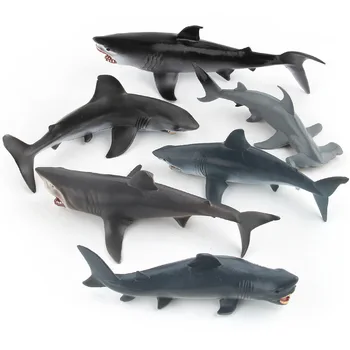 Akcijske igračke Figurica Oceanu Svijet Simulacija Životinja, Morski život Veliki Bijeli Morski pas, Kit Naplativa Model za Djecu Razvojne Igračke