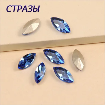 Safir 4200 Rhinestones Наветт Crystal Broševi, Vještački Dijamant Nakit Broš Pin Pribor Zašiti Kamen Za Odjeću I Cipele
