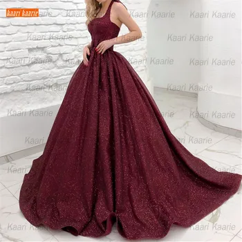 Sjajna Tamnocrvene haljine 2021 Ogrtač bez rukava De Soirée Satin ženske večernje haljine po mjeri s patent-zatvarač Abiti Da Sera