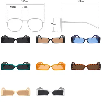 LeonLion 2021 Pravokutni Sunčane naočale Ženske Luksuzne marke Naočale za muškarce/žene Male Naočale Gospodo Berba Gafas De Sol Mujer 2021