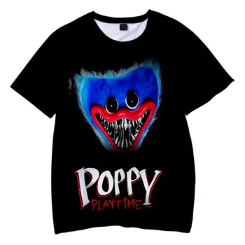 Dječja igra Poppy Vrijeme igre Majica za dječake 3D Ispis Harajuku Svakodnevni grafička Ulica odjeća Обнимашки kratki rukav Majice za djevojčice