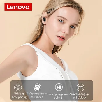 Lenovo HT18 Bežične slušalice Bluetooth kompatibilne slušalice Stereo HD микрофонной slušalice 1000 mah Punjenje kutija
