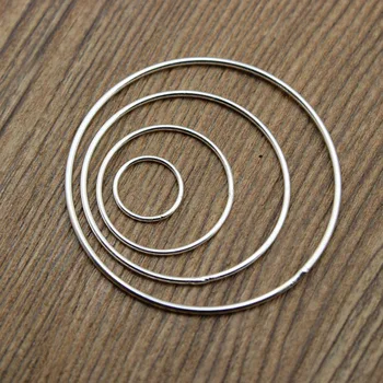 1 mm Debljine 925 sterling srebra Zatvoreni Prstenovi za skakanje Nakit,Jednostruke petlje idealni za naušnica Priključci Završna spone DIY Izrada