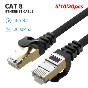 Kabel Cat8 Ethernet 40 Gbit / s high-Speed Mrežni Kabel Cat7 Lan Kabel Za Ruter Pc Ps4 Tv Laptop Kabel RJ45 Podrška Dropshipping