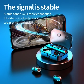 JFWEN TG02 Bežične Slušalice TWS Bluetooth 5,0 Slušalice 9D Stereo Sportske Slušalice Vodootporne Slušalice za punjenje pametnih telefona