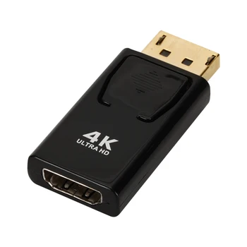 Luka zaslona DP na HDMI je kompatibilan Pretvarač za PC TV-projektor Displayport Priključak za 4K Video Audio Ženski Adapter NOVI ključ