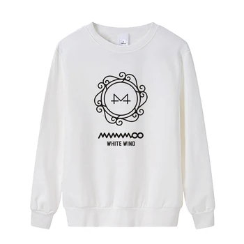 Kpop mamamoo novi album bijeli vjetar s istim pečatom pulover hoodies proljeće i jesen unisex k-pop o-izrez tanka majica 4 boje