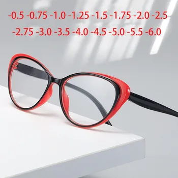 Trendi Naočale za mačji očiju Ženske Naočale za kratkovidnost Muške Naočale za kratkovidnost na recept -1,0 -1,5 -2,0 -2,5 -3,0 -3,5 -4,0 -6,0