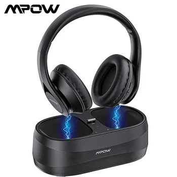 Mpow T20 Bežični Set Slušalica Bluetooth 5.0 Slušalice Stereo Slušalice za TV, PC, Tablet 33-noga Odašiljač Stalak priključne stanice