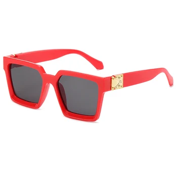 Luksuzni Prevelike sunčane naočale Za žene Luksuzni gradijent ispunjava Sunčane naočale u veliki crna bijela crvena ivicom Vintage naočale UV400 Naočale za dame