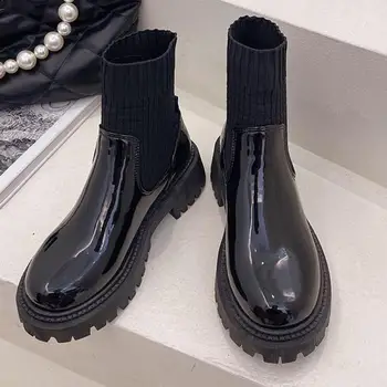 Ženske čizme do 2022 Mondeno cipele bez spajala na crna čarapa Ženska punk-gotička obuća Ženska elegantna kratka Ytmtloy Botines De Mujer Seksi