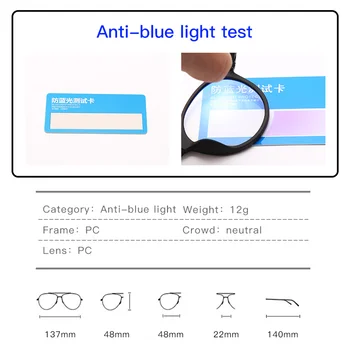 LongKeeper Anti-Plavo Svjetlo Naočale Muškarci Žene Okruglih Naočala S Prozirnim Staklima Stare Računalne Igre Naočale, Optički Naočale