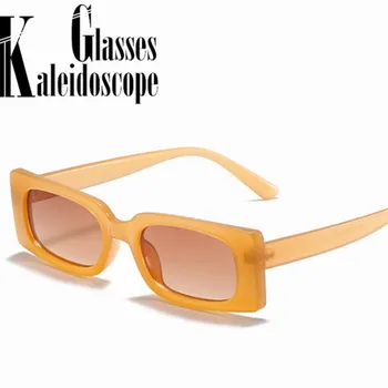 2021 Moderan Mali pravokutni sunčane naočale Za žene Ins Popularne sunčane naočale boje čokolade Za muškarce Trg Sunčane naočale Nijanse UV400 Naočale