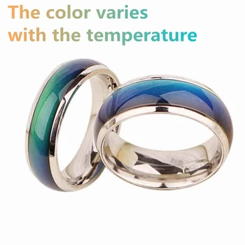 Prsten od nehrđajućeg čelika Prsten za raspoloženje skup prstenova