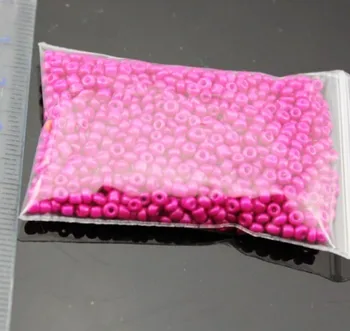 Dobar 16 g 1000 kom. 2 mm 12/0 Pink-roza Boja Neprozirne Okrugli Slobodan Razuporne perle Cezch Staklene perle, perle za izradu nakita DIY zrna za odjeću