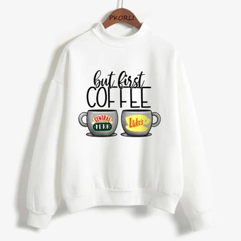 Ali Prvo Kava Grafički hoodies Gilmore Girls Ženska majica sa kapuljačom Ženske djevojke Znoj Pulover Slatka ženska odjeća Jesen vanjska odjeća