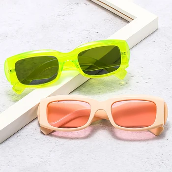 SO&EI Modni Trg Šarene Ženske Sunčane naočale Retro dizajnerske Marke Široke sunčane naočale za noge Gospodo trend nijanse UV400